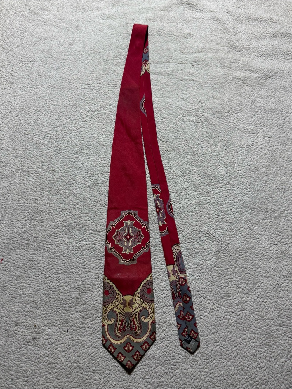 Essex Row Tie Adult Adjustable Neck Tie 100% Silk 57 Corvette Logo Underside